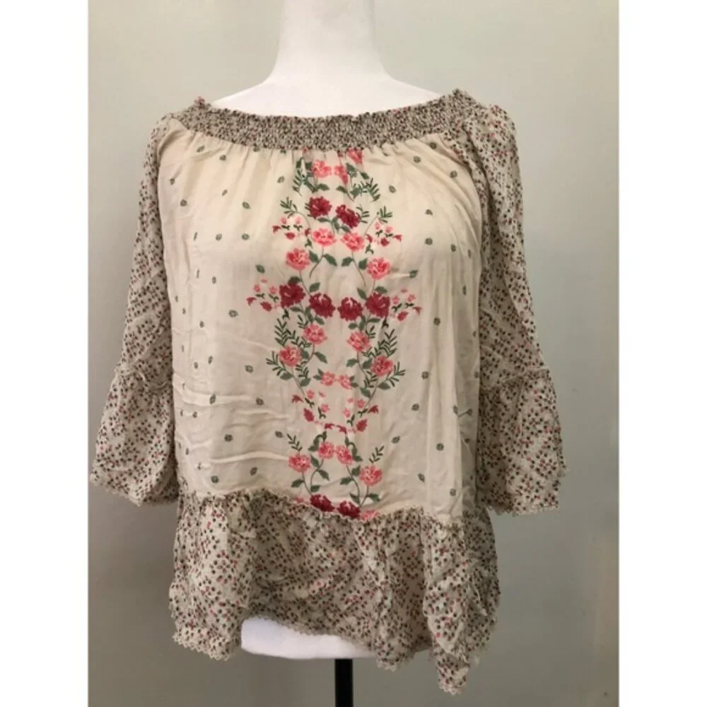 Democracy Floral Bell Sleeve Blouse - Picture 4 of 8